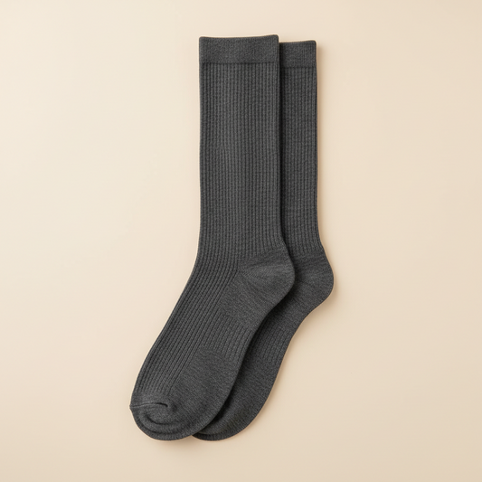 Solearo Compression Socks, charcoal grey knee-high